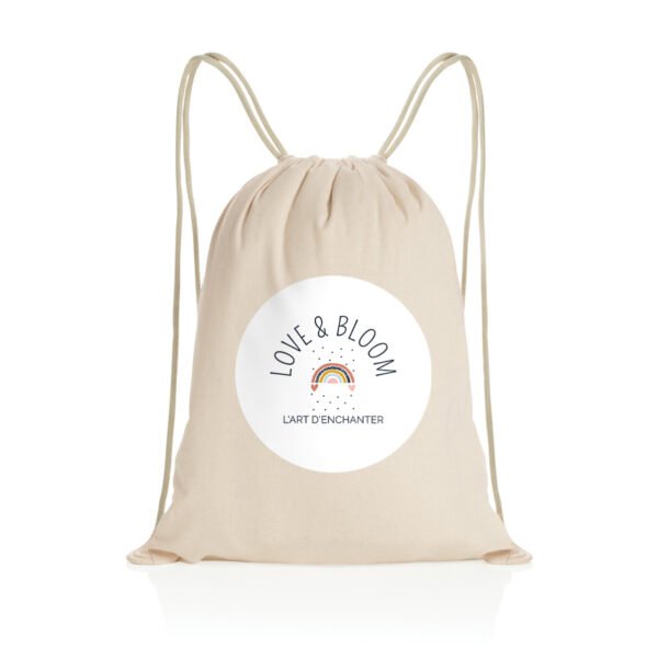 Sac à dos à cordelettes recyclé - Love & Bloom
