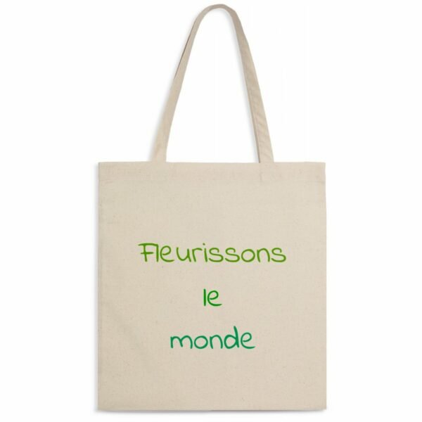 Totebag léger - Fleurissons le monde