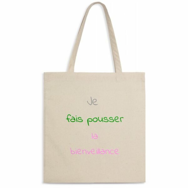 Totebag léger - Je fais pousser la bienveillance