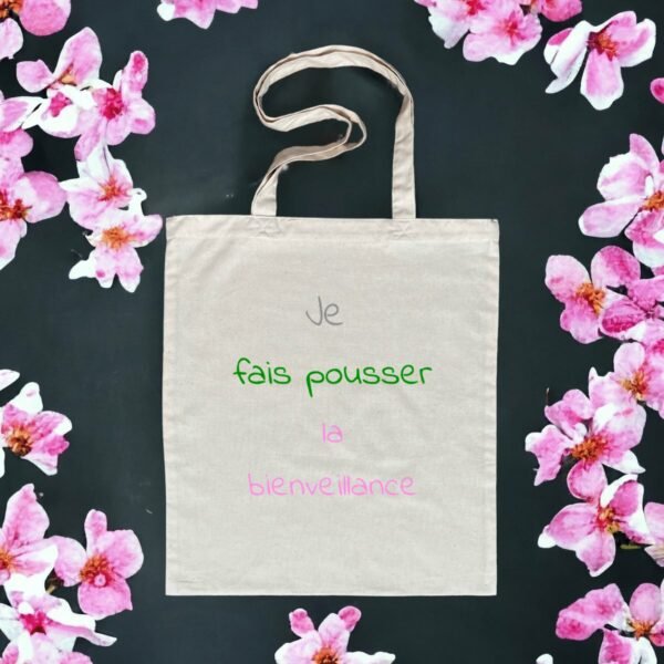 Totebag léger - Je fais pousser la bienveillance