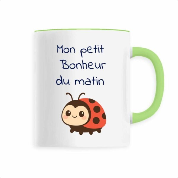 Mug céramique Coccinelle - Mon petit Bonheur du matin