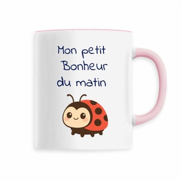 Mug céramique Coccinelle - Mon petit Bonheur du matin