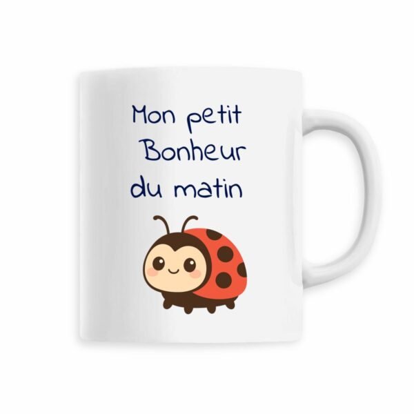Mug céramique Coccinelle - Mon petit Bonheur du matin