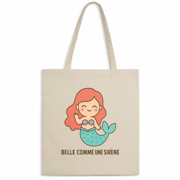 Totebag léger - Belle comme une sirène