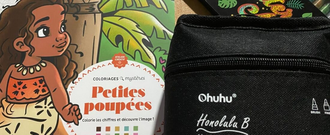 Pause créative tropicale – Petites poupées et feutres magiques