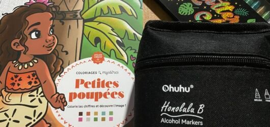 Pause créative tropicale – Petites poupées et feutres magiques