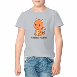 T-shirt Enfant Léger Dragon Mini mais puissant