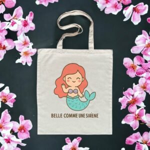 Totebag léger - Belle comme une sirène