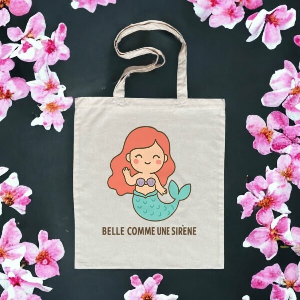 Totebag léger - Belle comme une sirène
