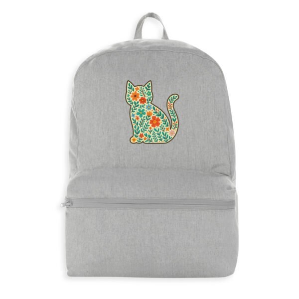 Sac à dos 100 % recyclé avec chaton floral