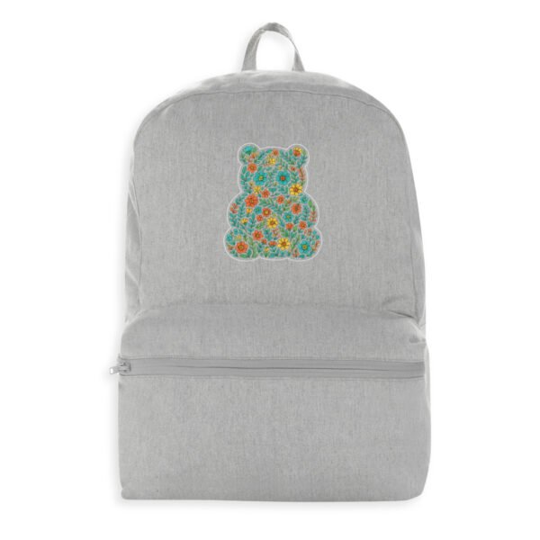 Sac à dos 100 % recyclé avec ourson floral
