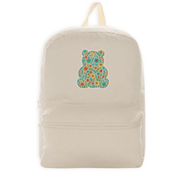 Sac à dos 100 % recyclé avec ourson floral