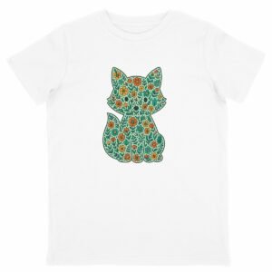 T-shirt Enfant Léger - Renard floral