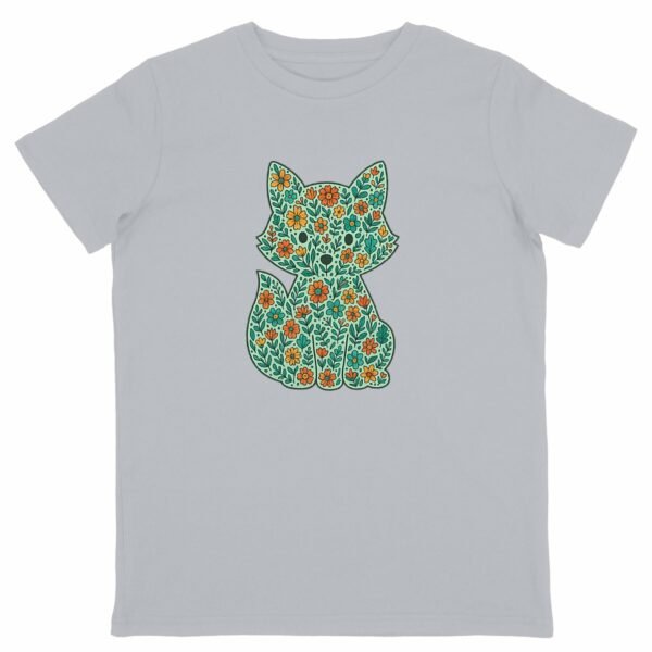 T-shirt Enfant Léger - Renard floral