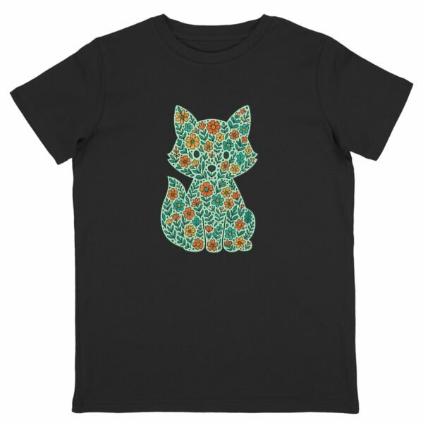 T-shirt Enfant Léger - Renard floral