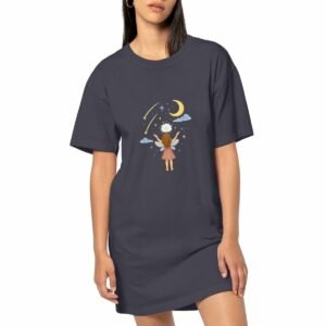Robe T-shirt Vintage Femme - Fée étoilée